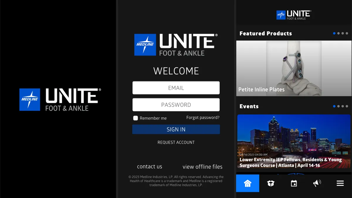 Medline Unite Medical App & CMS project preview